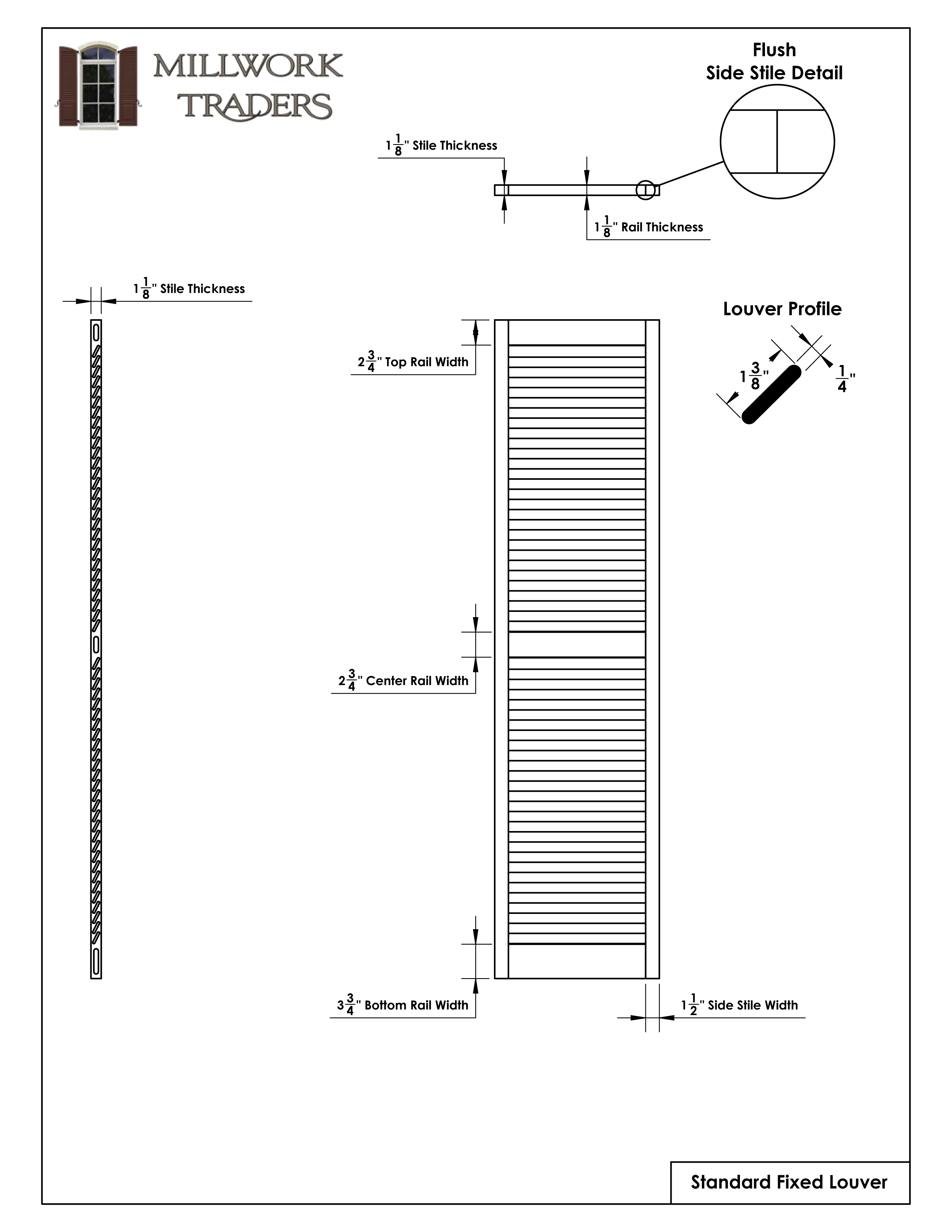 Standard Duty Fixed Louver